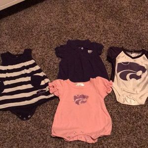 Kstate dresses and onesie
